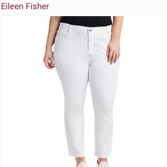 Eileen Fisher White Jeans 